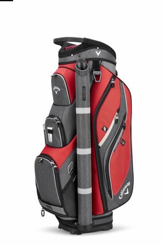 Callaway Forrester 19 Cart Bag - Red/Titanium/Silver