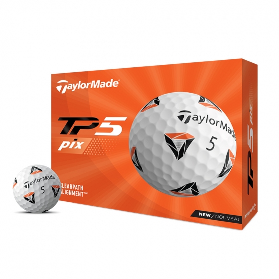 TaylorMade TP5 Pix  Golf Balls - Dozen