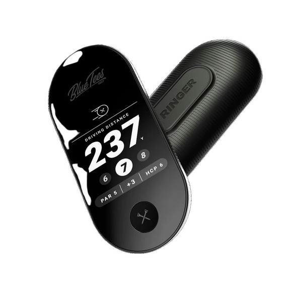 Blue Tees Ringer Golf GPS Handheld - Black
