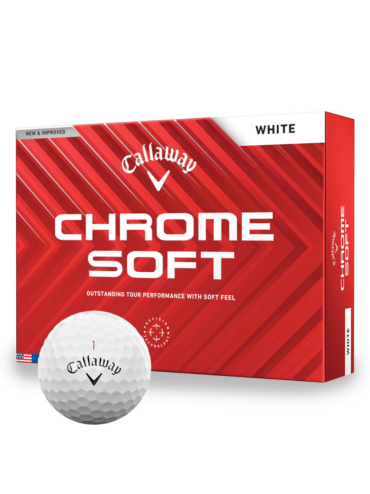 CALLAWAY CHROME SOFT WHITE -DOZEN