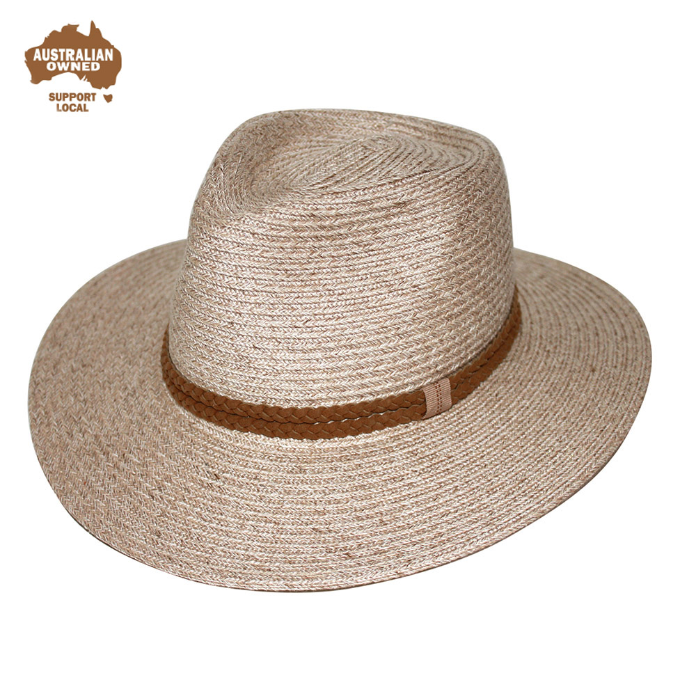 RIGON EV280A KEITH FEDORA HAT- SAND 