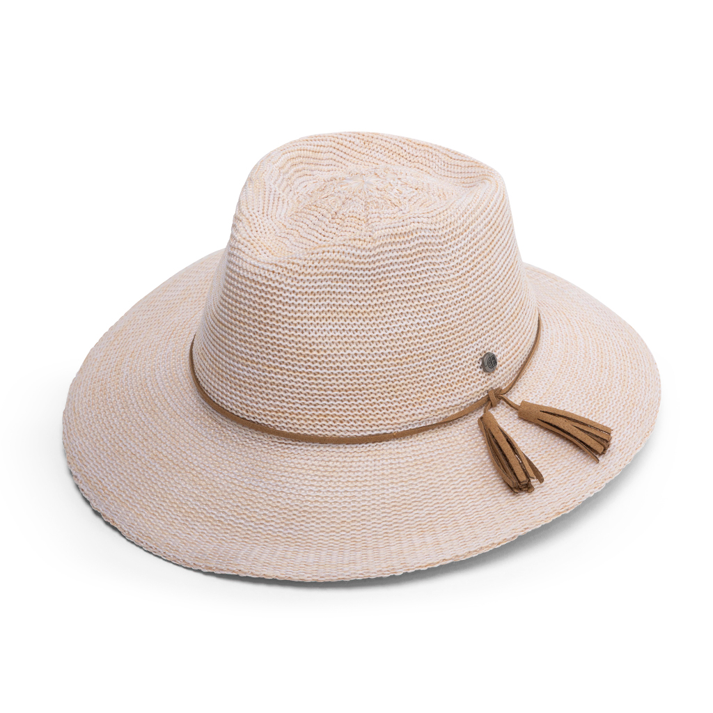 RIGON EV090 CAROLINE FEDORA HAT- WHEAT